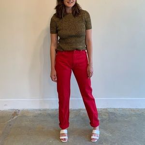 vintage red Wrangler jeans (size 28)